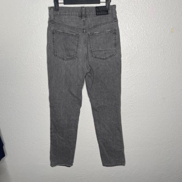 Madewell Womens Jeans Size 27 The Perfect Vintage Jean Light Gray Straight Leg - Picture 2 of 15